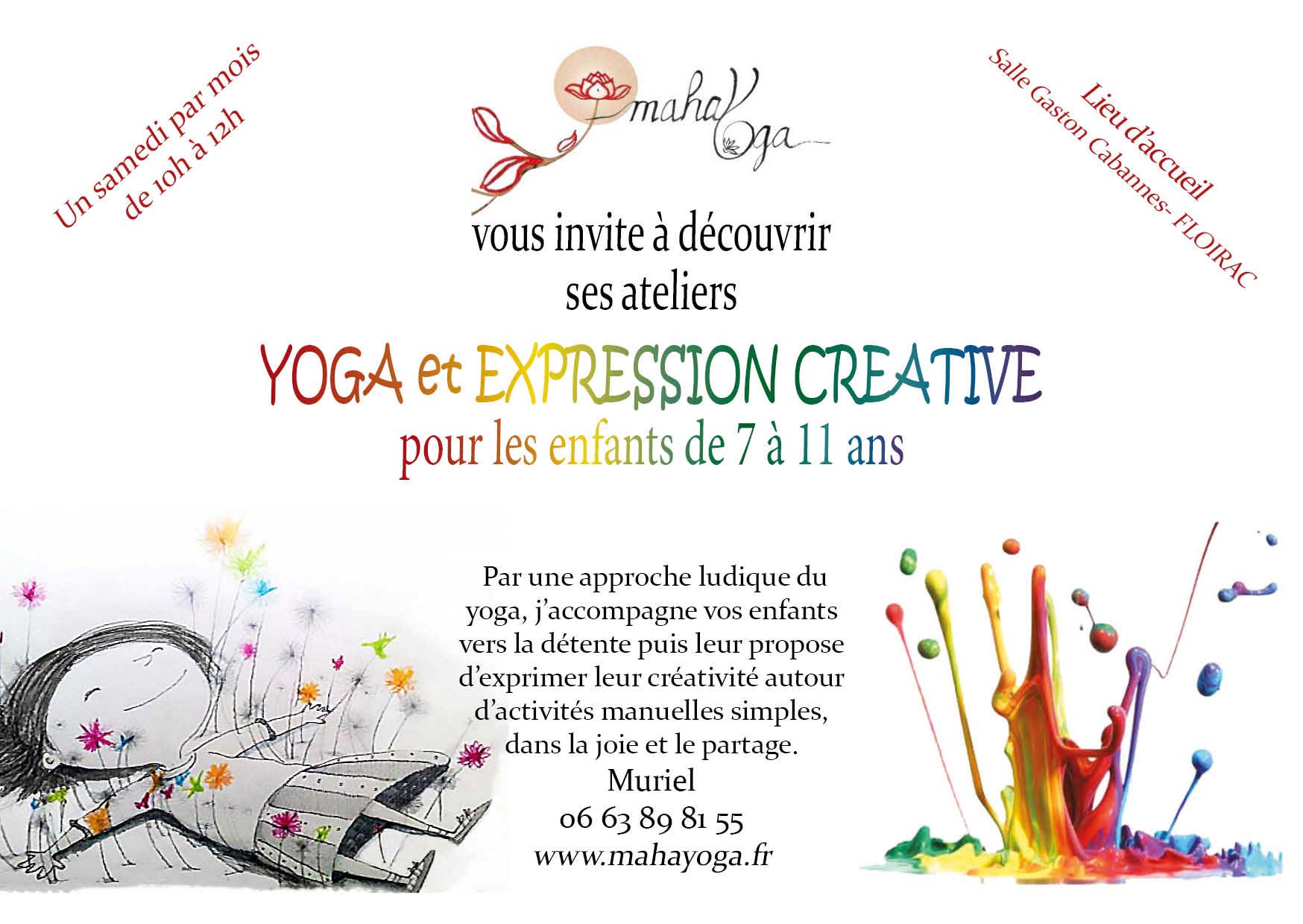 flyer Yoga et expression créative - Joi'O'Coeur