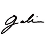 Signature Gali, artiste peintre