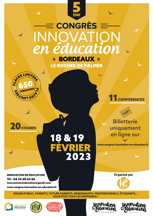 5ème Congrès Innovation en éducation - Bordeaux 2023