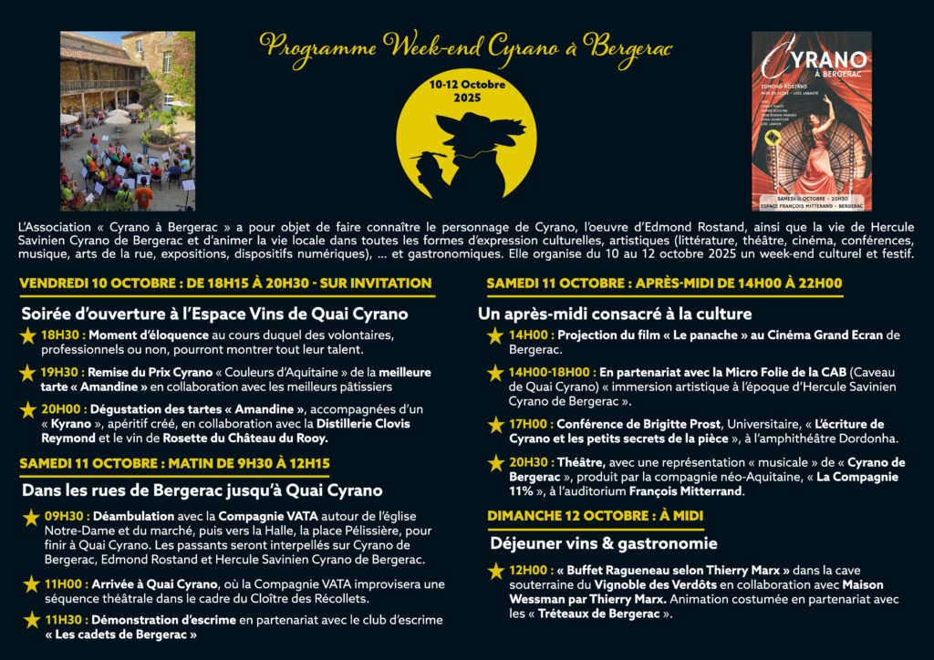 Programme week-end Cyrano