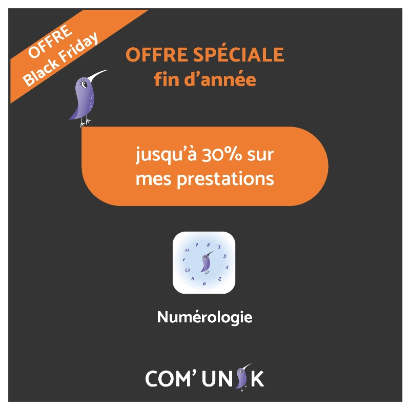 Offre spéciale Black Friday Numérologie